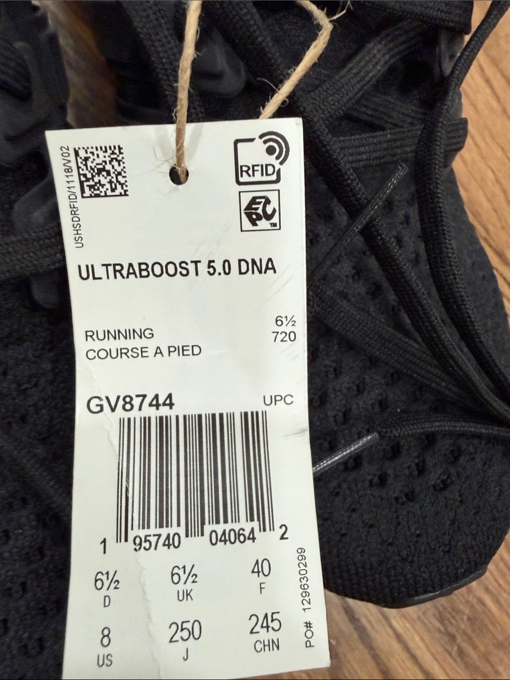 adidas Ultraboost 5.0 DNA Black Womens' Size 8 - Picture 6 of 6